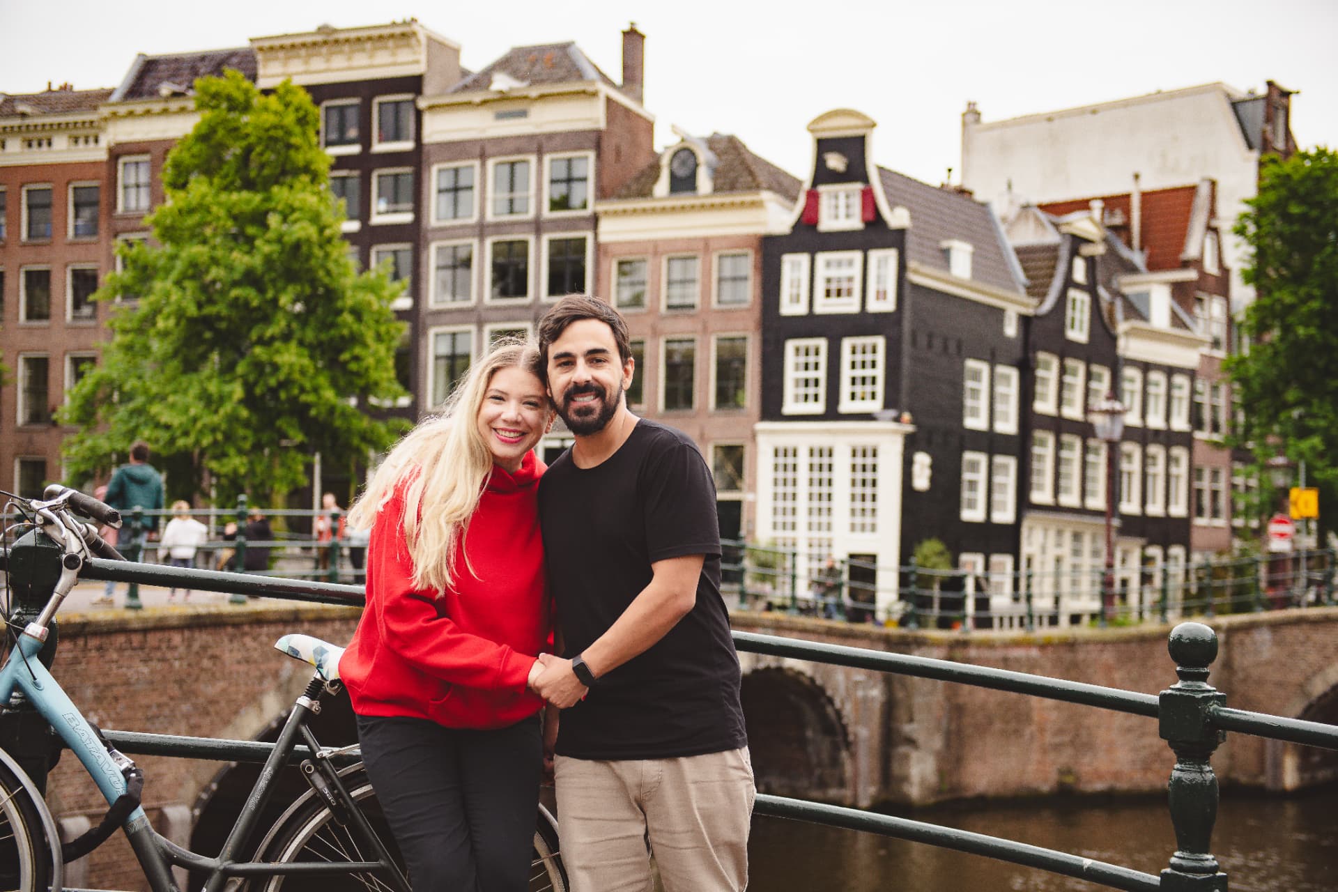 Álvaro e Bruna Fernandes em Amsterdam
